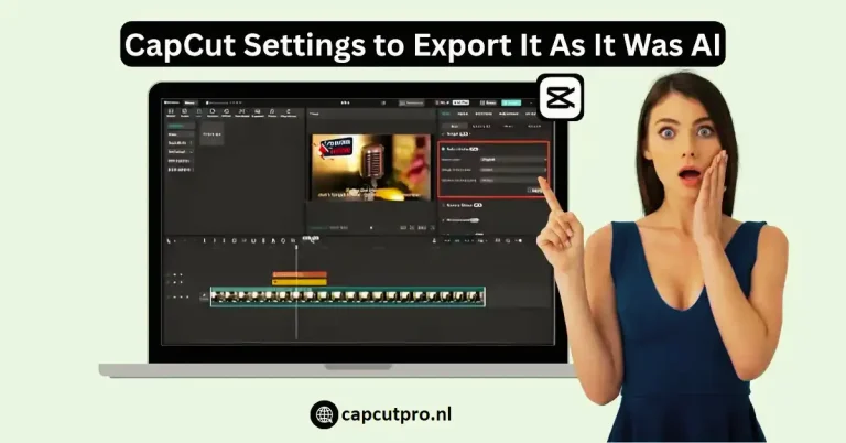 CapCut Settings to Export It As It Was AI