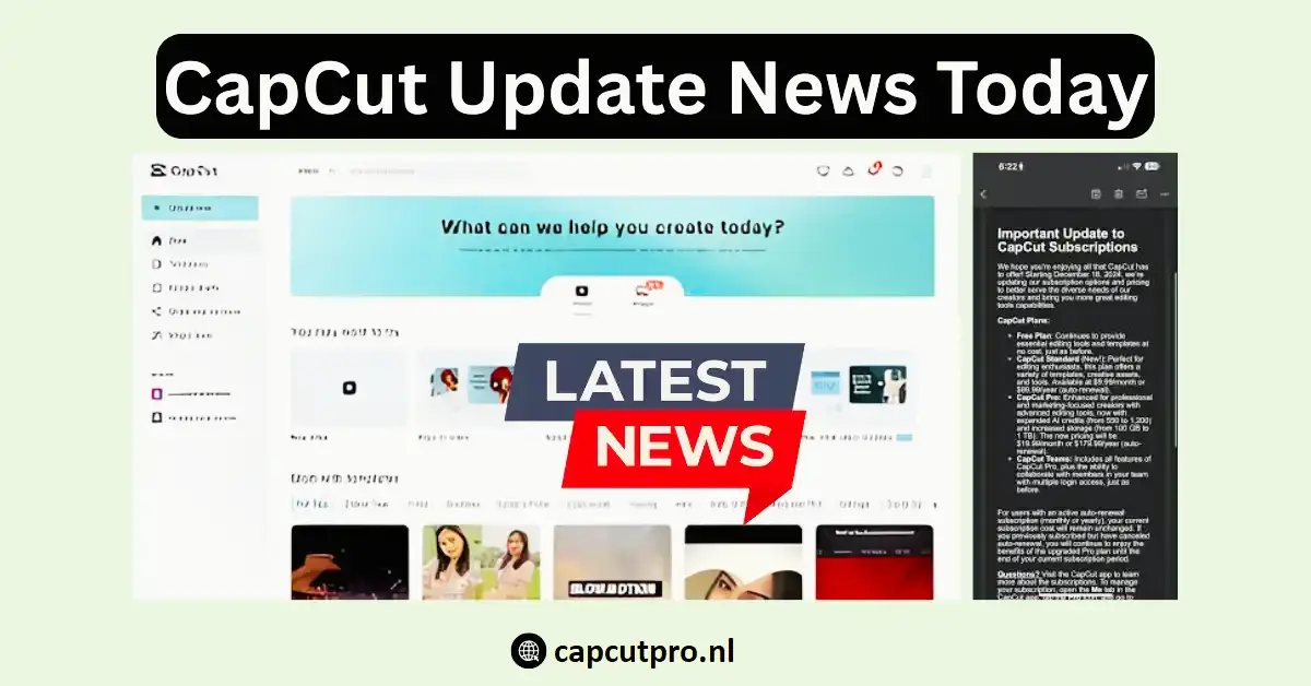 CapCut Update News Today