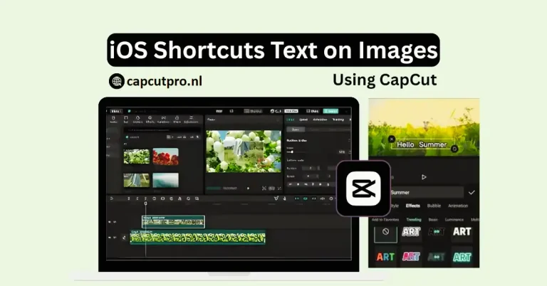 iOS Shortcuts Text on Image Using CapCut