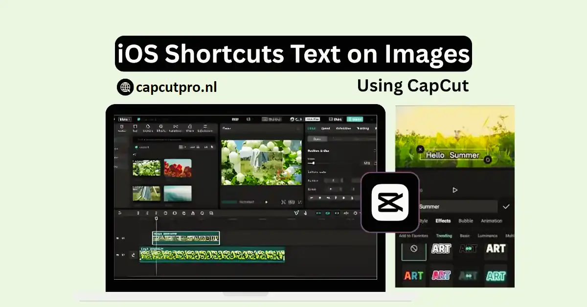 iOS Shortcuts Text on Image Using CapCut