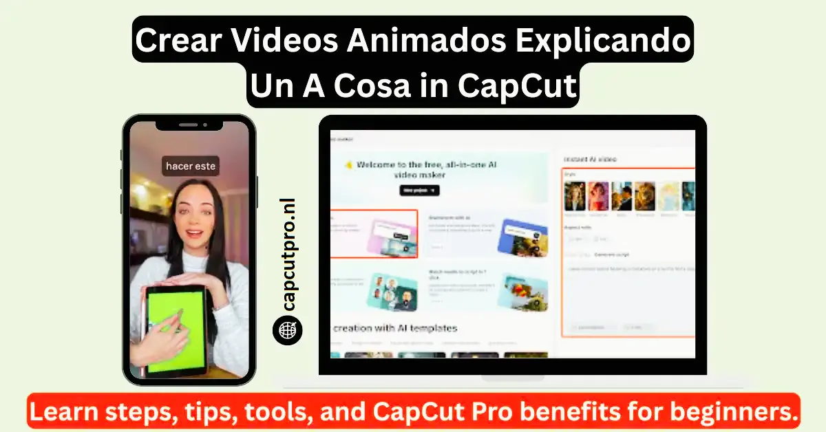 Crear Videos Animados Explicando Un A Cosa in CapCut