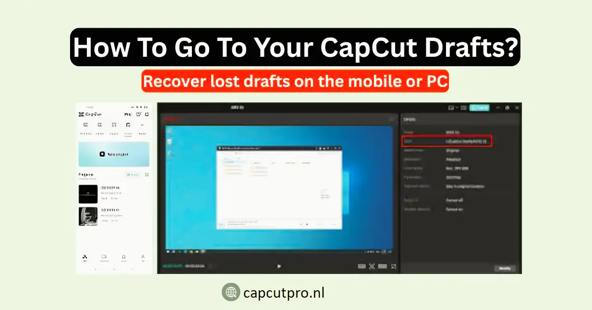 How To Go To Your CapCut Drafts